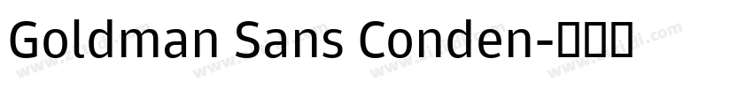 Goldman Sans Conden字体转换